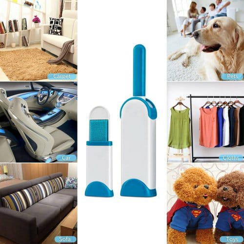 Multi-purpose double sided self-cleaning and Reusable Lint/Pet Fur Remover Clean Clothing, Furniture, Home clean brush set